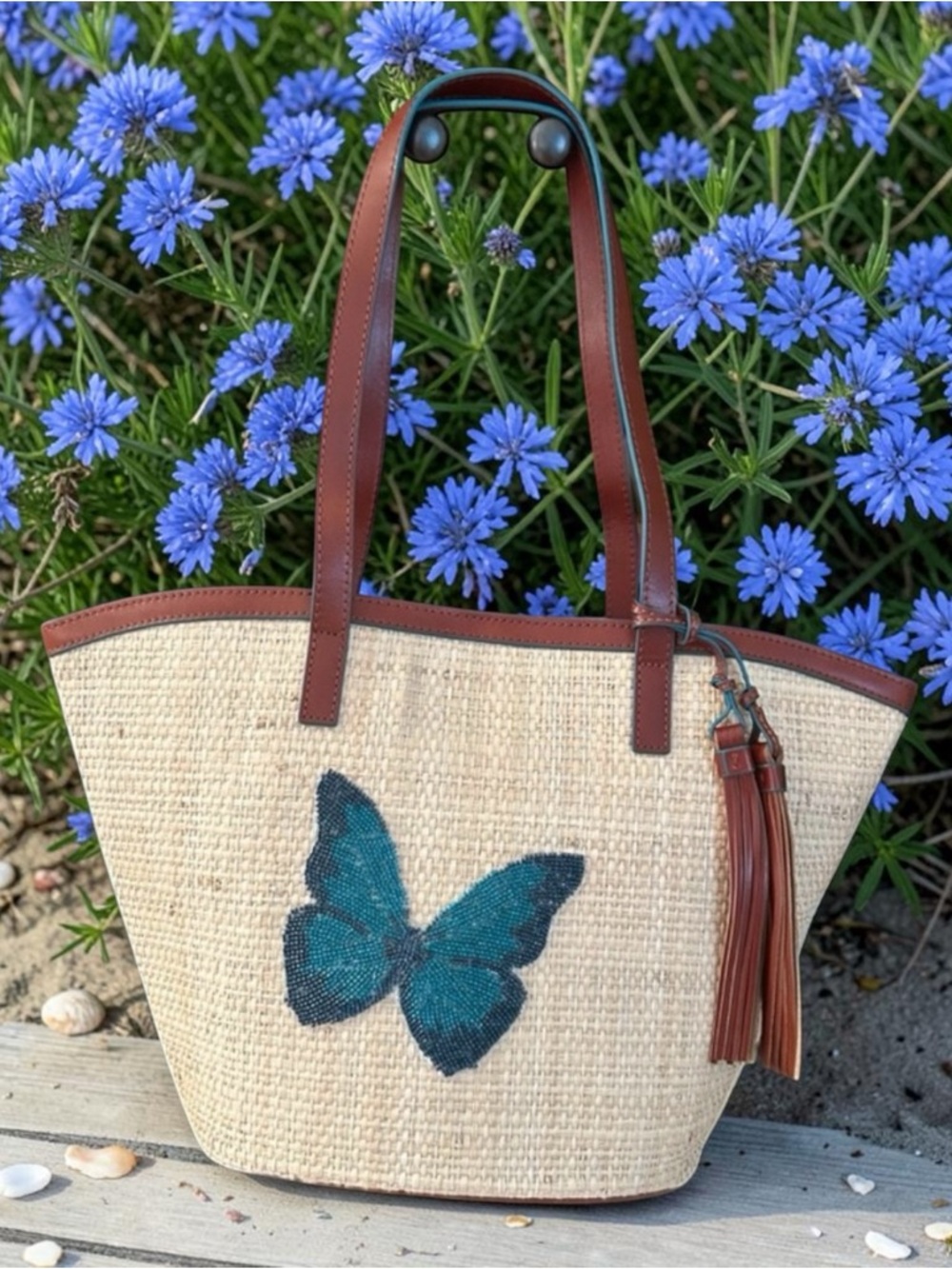 Patricia Nash Marconia Tote Bag Beaded Raffia Collection Stunning NEW $269 MSRP - Picture 15 of 15